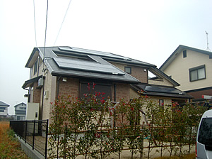 太陽光発電オール電化施工例福岡1-1福岡県朝倉郡筑前町H邸