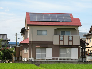 太陽光発電オール電化施工例福岡11-1福岡県直方市感田I邸